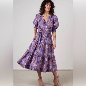 ULLA JOHNSON DASHA DRESS IN ZINNIA GORGEOUS EUC SIZE 2